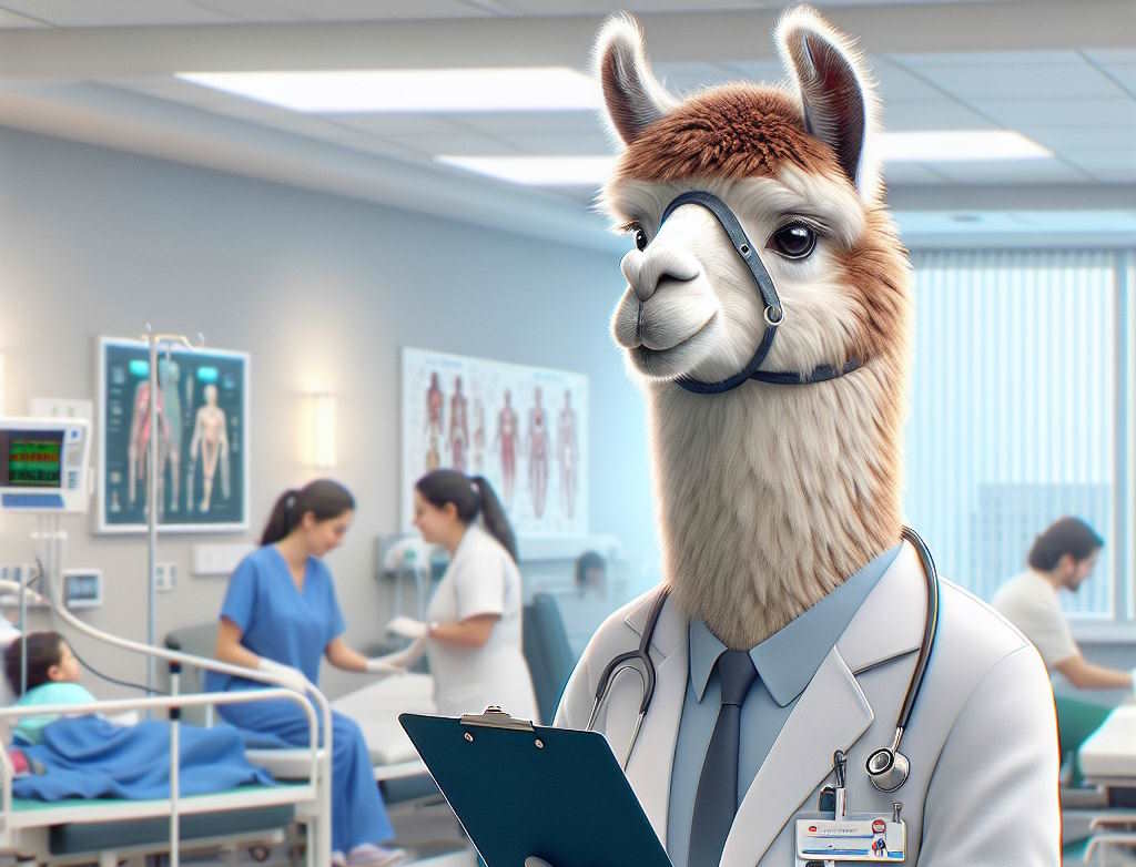 Meta llama in hospital to show medicine LLM at work