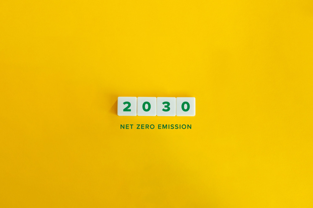 tech giants net zero - yellow background