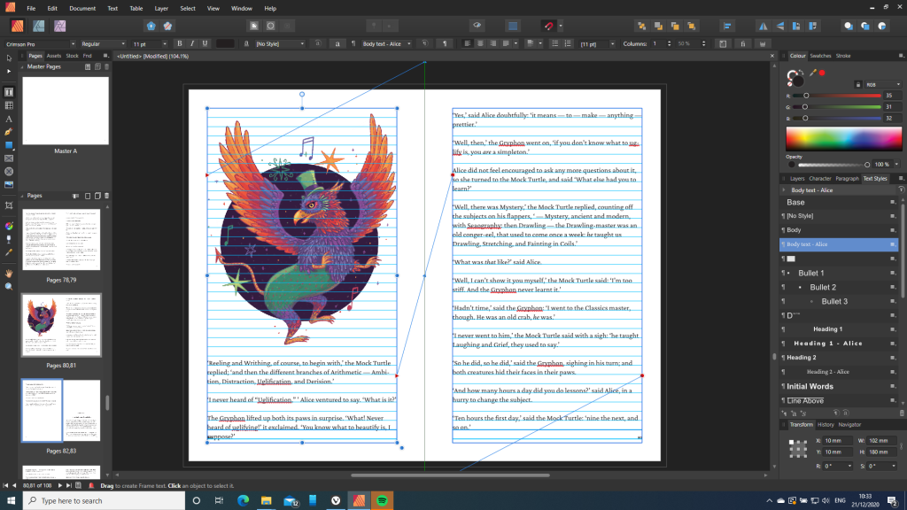 Affinity Publisher Workbook review