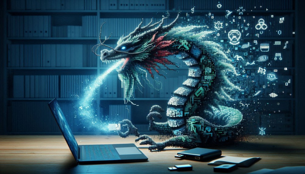 ransomware tactics 2024: shown by shapeshifting digital dragon