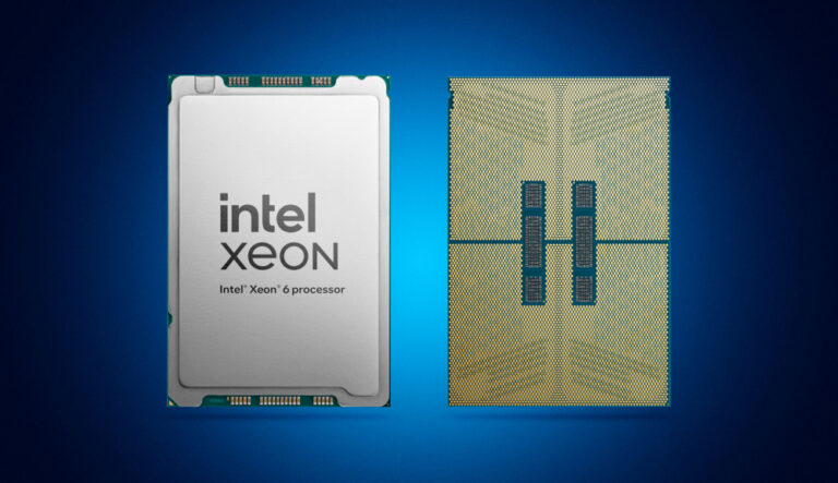 intel xeon 6 p-core (front and back)