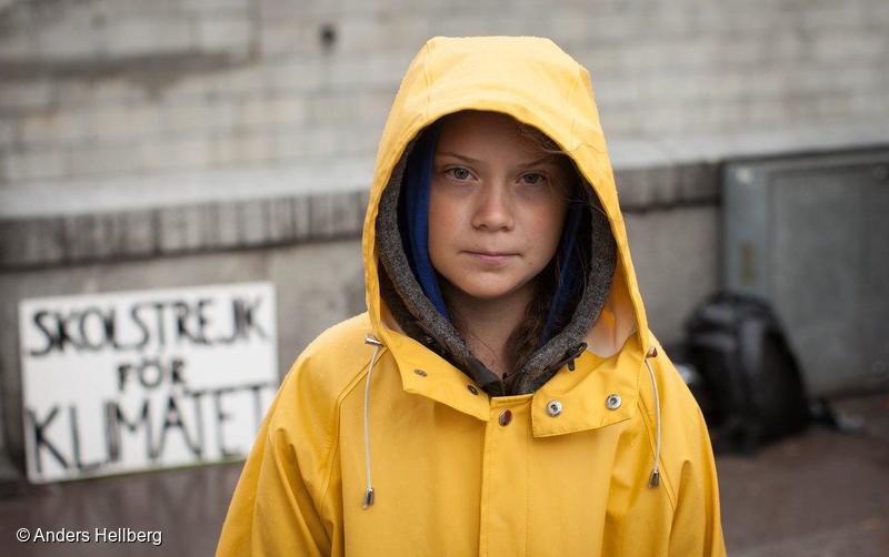 Portrait of Activist Greta Thunberg in Finland. Digital Exceptionalism