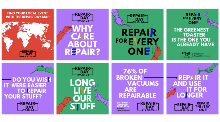 International Repair Day 2024 poster