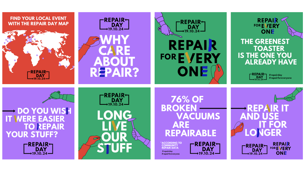 International Repair Day 2024 poster