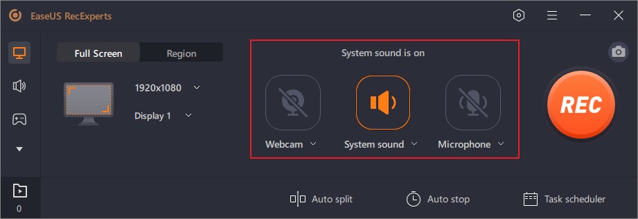 select the sound setting